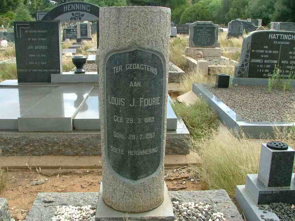 FOURIE Louis J. 1889-1957