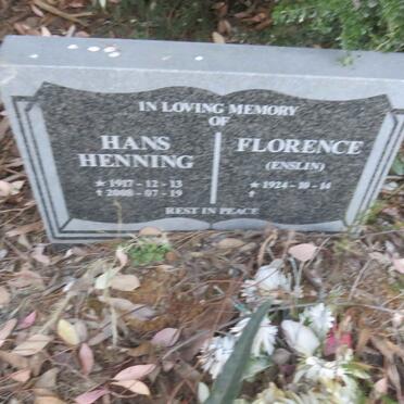HENNING Hans 1917-2008 &amp; Florence ENSLIN 1924-
