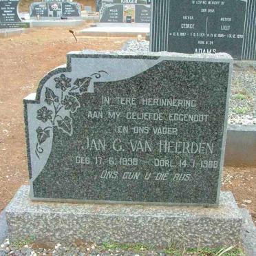 HEERDEN Jan G, van 1898-1968