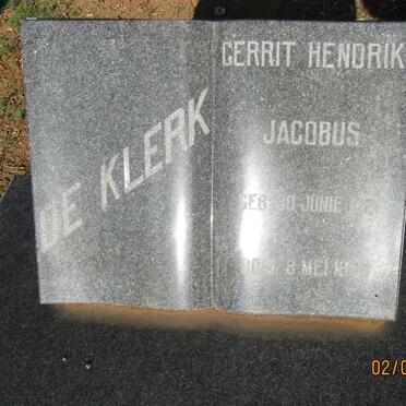 KLERK Gerrit Hendrik Jacobus, de 1921-1979 &amp; Martha Magdalena 1921-2016
