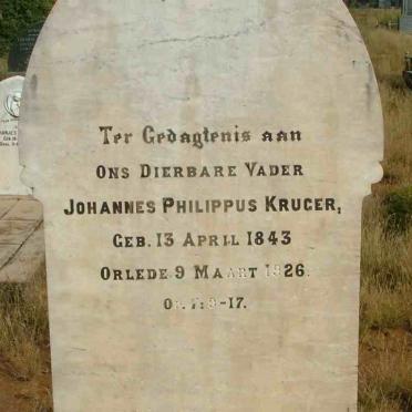 KRUGER Johannes Philippus 1843-1926