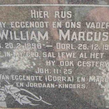 MARCUS William 1896-1956 &amp; Martha Cornelja Jaccominne 1895-1955