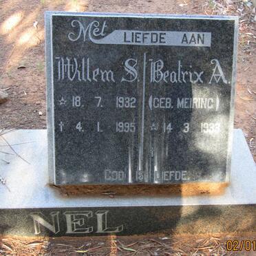 NEL Willem S. 1932-1995 &amp; Beatrix A. MEIRING 1933-