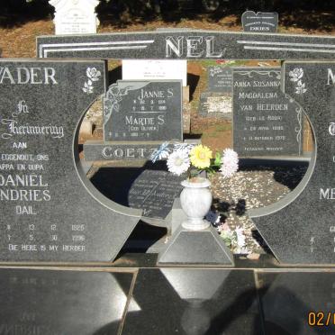 NEL Daniel Andries 1926-1996 &amp; Johanna Melchorine COMBRINK 1933-2013