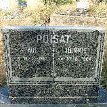 POISAT Paul 1901- :: POISAT Hennie 1904-