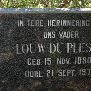 PLESSIS Louw, du 1890-1974