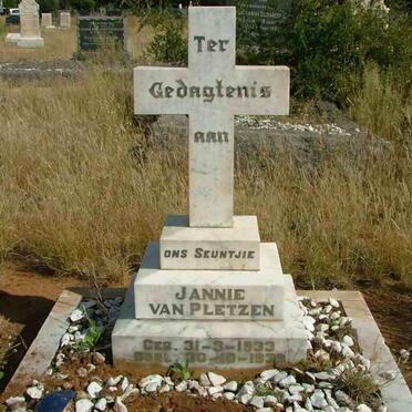 PLETZEN Jannie, van 1933-1933