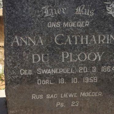 PLOOY Anna Catharina, du nee SWANEPOEL 1864-1959