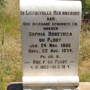 PLOOY Roelf, du 1862-1944 &amp; Sophia Dorethea 1866-1934