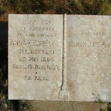 PLOOY Simon J. 18?0-1943 &amp; Anna M.E. COETZEE 1864-1937