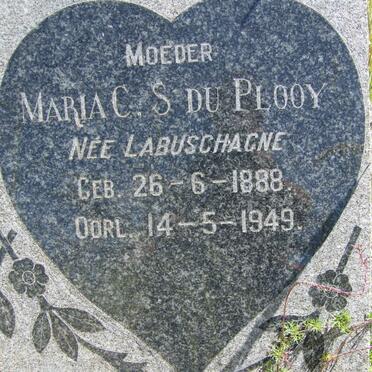 PLOOY Louis J., du 1886-1945 &amp; Maria C.S. LABUSCHAGNE 1888-1949