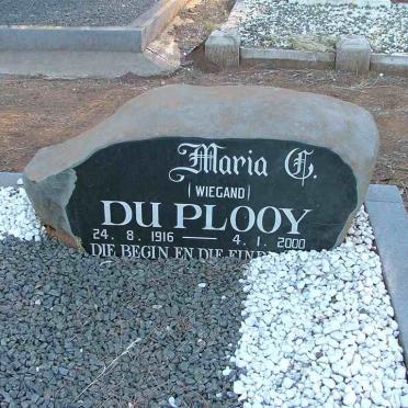 PLOOY Maria C., du nee WIEGAND 1916-2000