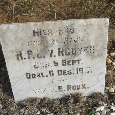 ROOYEN H.P.L., v. -1917