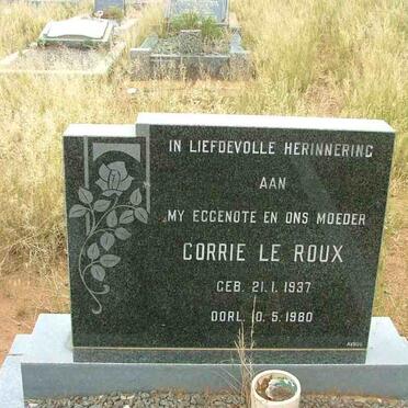 ROUX Corrie, le 1937-1980