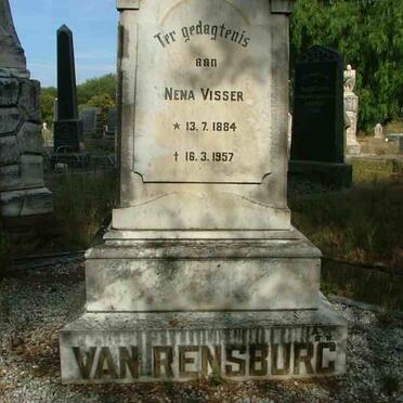 RENSBURG Jacob Petrus, J. van -1938 &amp; Nena VISSER 1884-1957