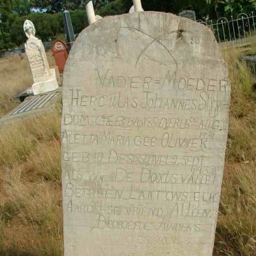 STRYDOM Herculas Johannes 18?4-1951 &amp; Aletta Maria OLIVIER 185?-1932