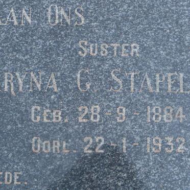 STAPELBERG Willem C. 1850-1928 :: STAPELBERG Maryna G. 1884-1932