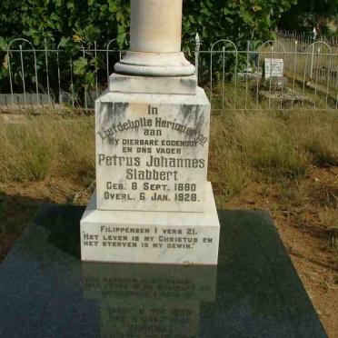 SLABBERT Petrus Johannes 1880-1928