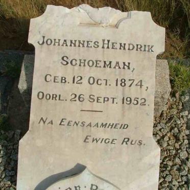 SCHOEMAN Johannes Hendrik 1874-1952