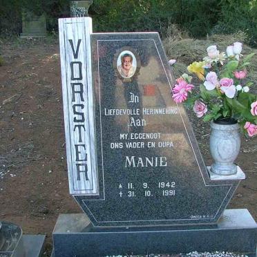VORSTER Manie 1942-1991