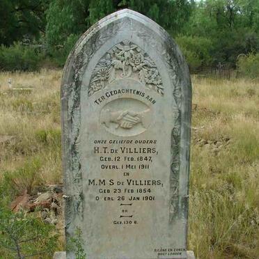 VILLIERS H.T, de 1847-1911 &amp; M.M.S. 1854-1901