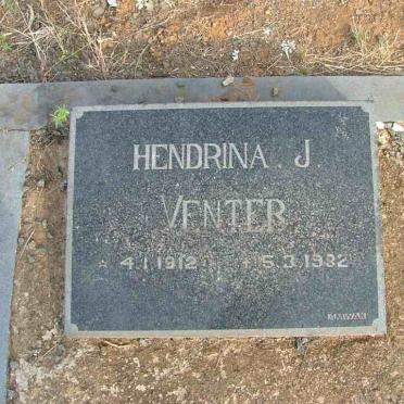 VENTER Hendrina J. 1912-1982