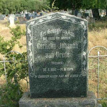 VREDE Cornelia Johanna, van nee WIESNER 1863-1944
