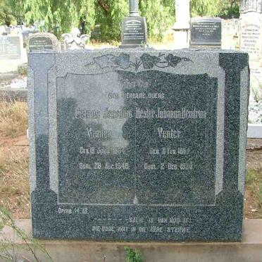 VENTER Petrus Jacobus 1884-1948 &amp; Hester Johanna Hendrina 188?-193?