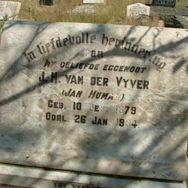 VYVER J.H., van der 1879-1934