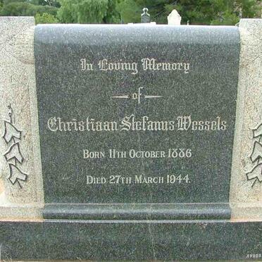 WESSELS Christiaan Stefanus 1886-1944