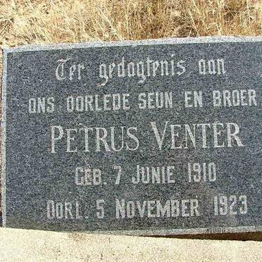 VENTER Petrus 1910-1923