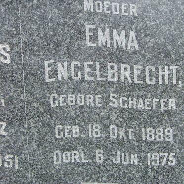 ENGELBRECHT Emma nee SCHAEFER 1889-1975