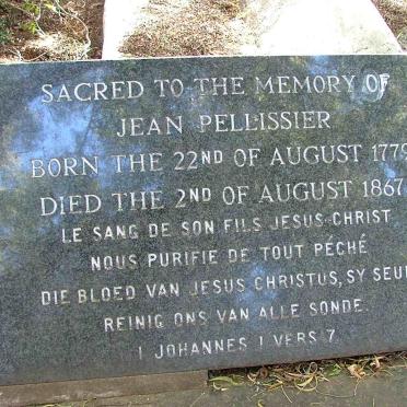 Free State, BETHULIE district, Pellissier, family cemetery
