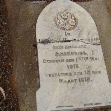 JOUBERT Ambrosius 1915-1918