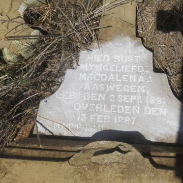 AASWEGEN Magdalena, v. 1881-1887