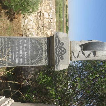 MARAIS W.S.J. 1859-1929