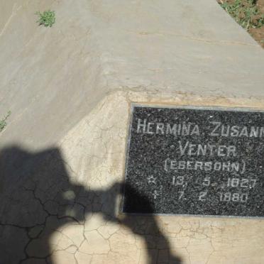 VENTER Hermina Susanna nee EBERSON 1827-1880
