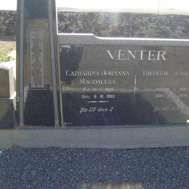 VENTER Diederik Johannes 1897-1978 &amp; Catharina Johanna Magdalena 1898-1963