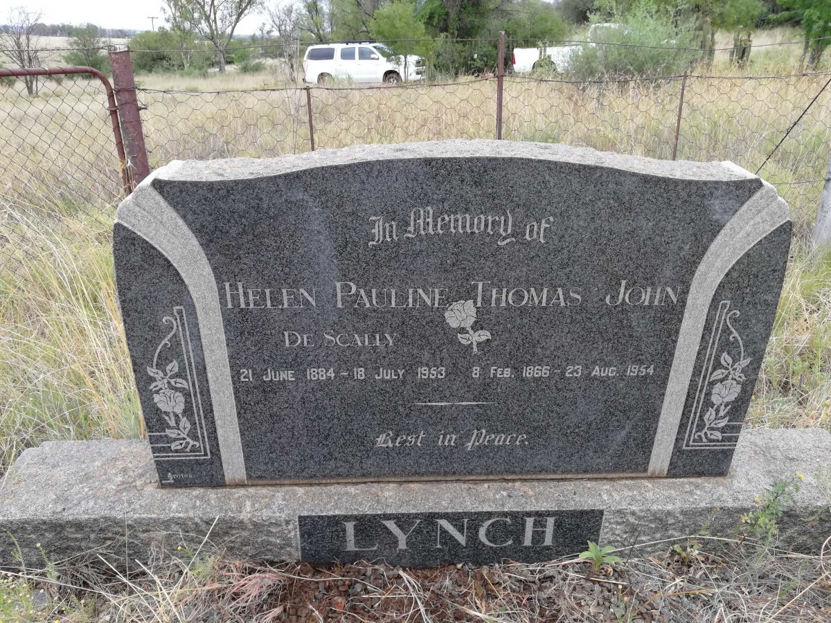 LYNCH Thomas John 1866-1954 &amp; Helen Pauline DE SCALLY 1884-1953