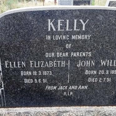 KELLY John William 1859-1951 &amp; Ellen Elizabeth 1873-1951