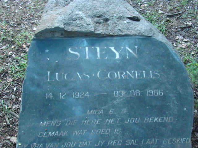 STEYN Lucas Cornelis 1924-1986