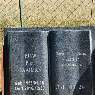SAAIMAN Piet P.J.S.W. 1955-2016