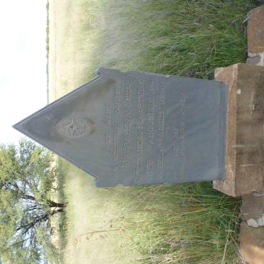 Free State, BOSHOF district, Hertzogville, Wesselsdam 379, farm cemetery