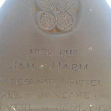 GRIESEL Jan Harm Stefanus 1844-1912