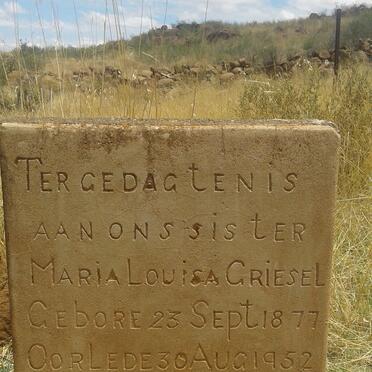 GRIESEL Maria Louisa 1877-1952