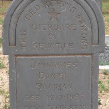 SAAIMAN Johannes Daniel 1897-1899