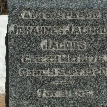 JACOBS Johannes Jacobus 1876-1920