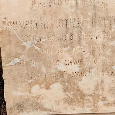 HATTINGH Johanna Christiena 1870-1943