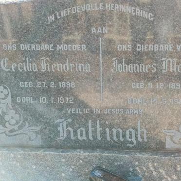 HATTINGH Johannes Machiel 1893-1962 & Cecilia Hendrina 1898-1972