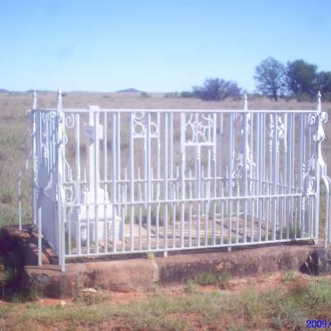 Free State, BOSHOF district, Perdeberg, Vendutiedrift 77, Colonel Hanney grave